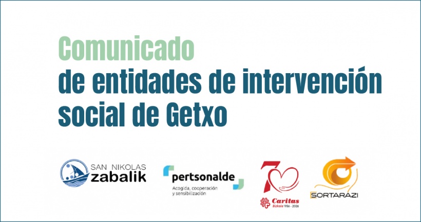 Comunicado de entidades de intervención social de Getxo